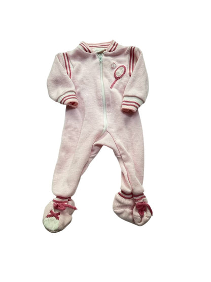 Unknown Pink Baby Sleeper Romper Size S