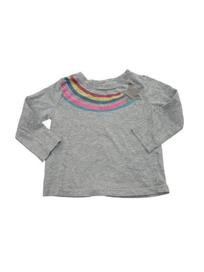 Gymboree Gray Rainbow Long Sleeve Tee 18m