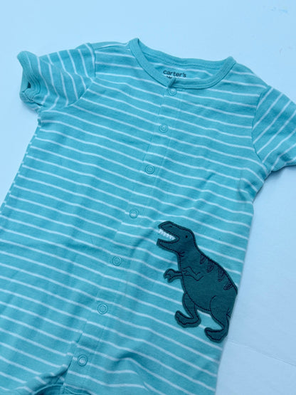 Carter's Dinosaur Striped Romper 12M