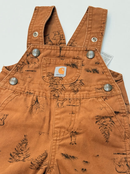 Carhartt Wildlife Print Canvas Overalls 3M