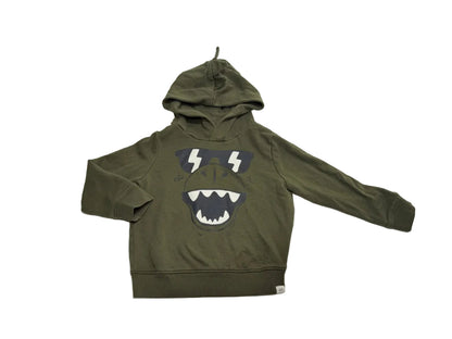 Baby Gap Olive Monster Graphic Hoodie 4T