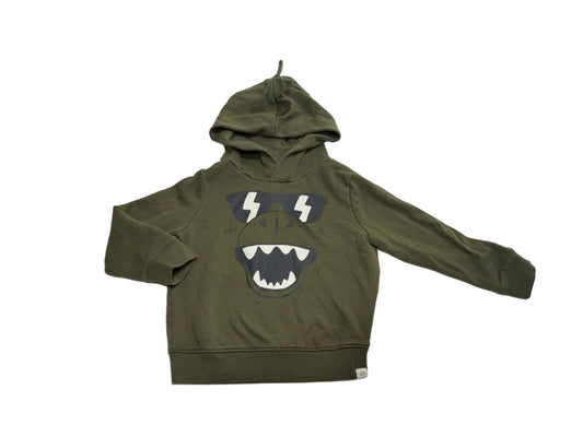 Baby Gap Olive Monster Graphic Hoodie 4T