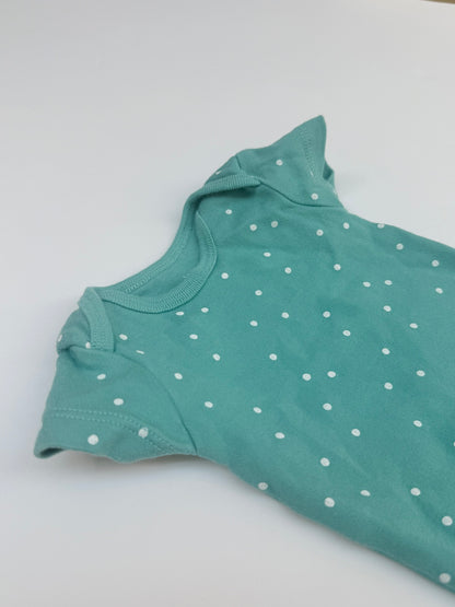 George Baby Teal Polka Dot Bodysuit Newborn