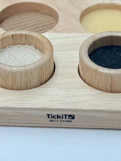 TickiT Wooden Tactile Matching Discs Board