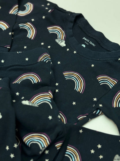 Petit Lem Rainbow Sleep Pajama Set Size 2