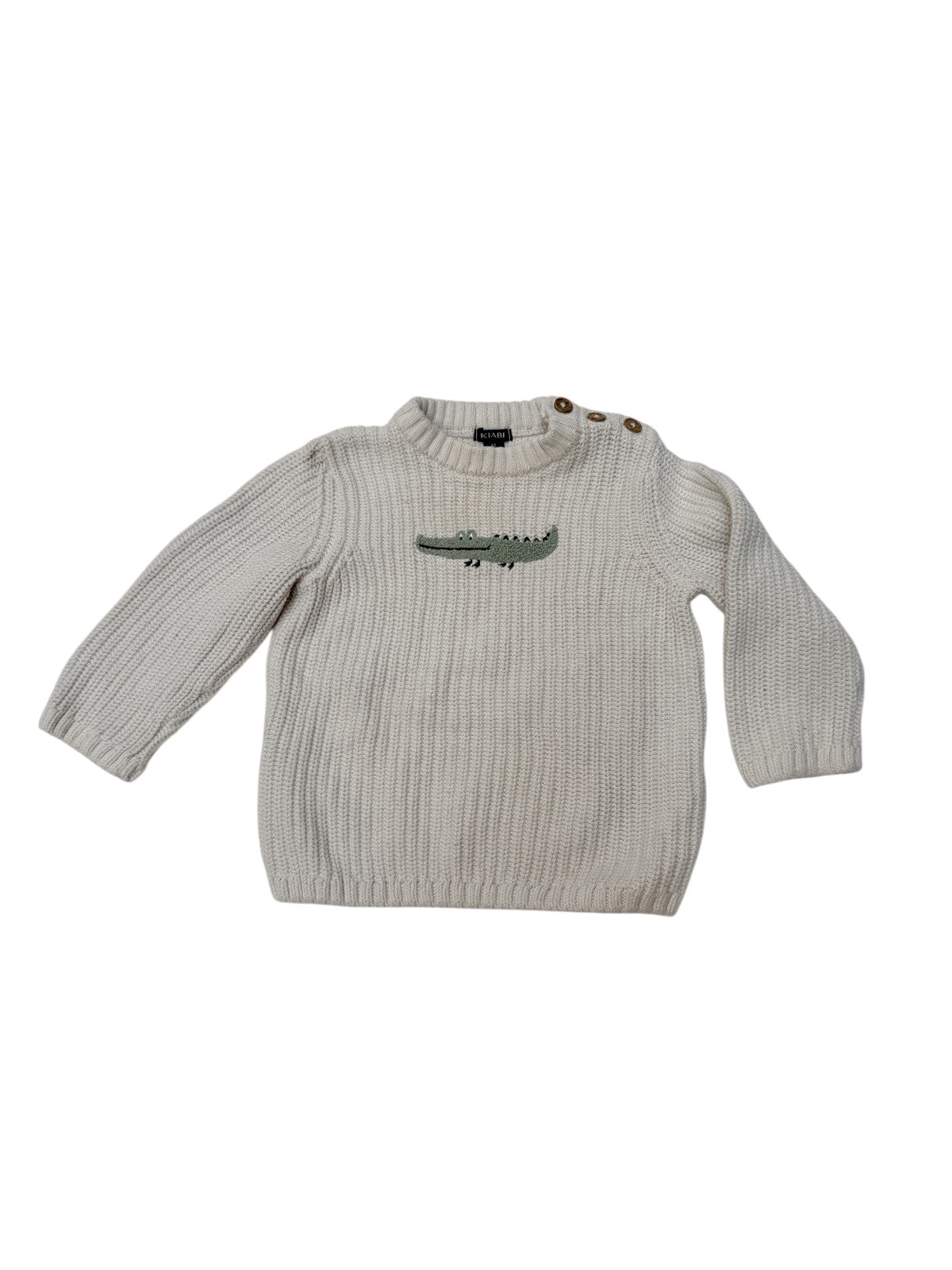 Kiabi Crocodile Knit Sweater Size 12M