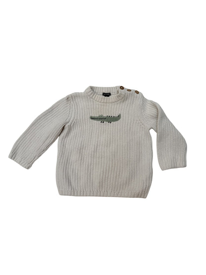 Kiabi Crocodile Knit Sweater Size 12M