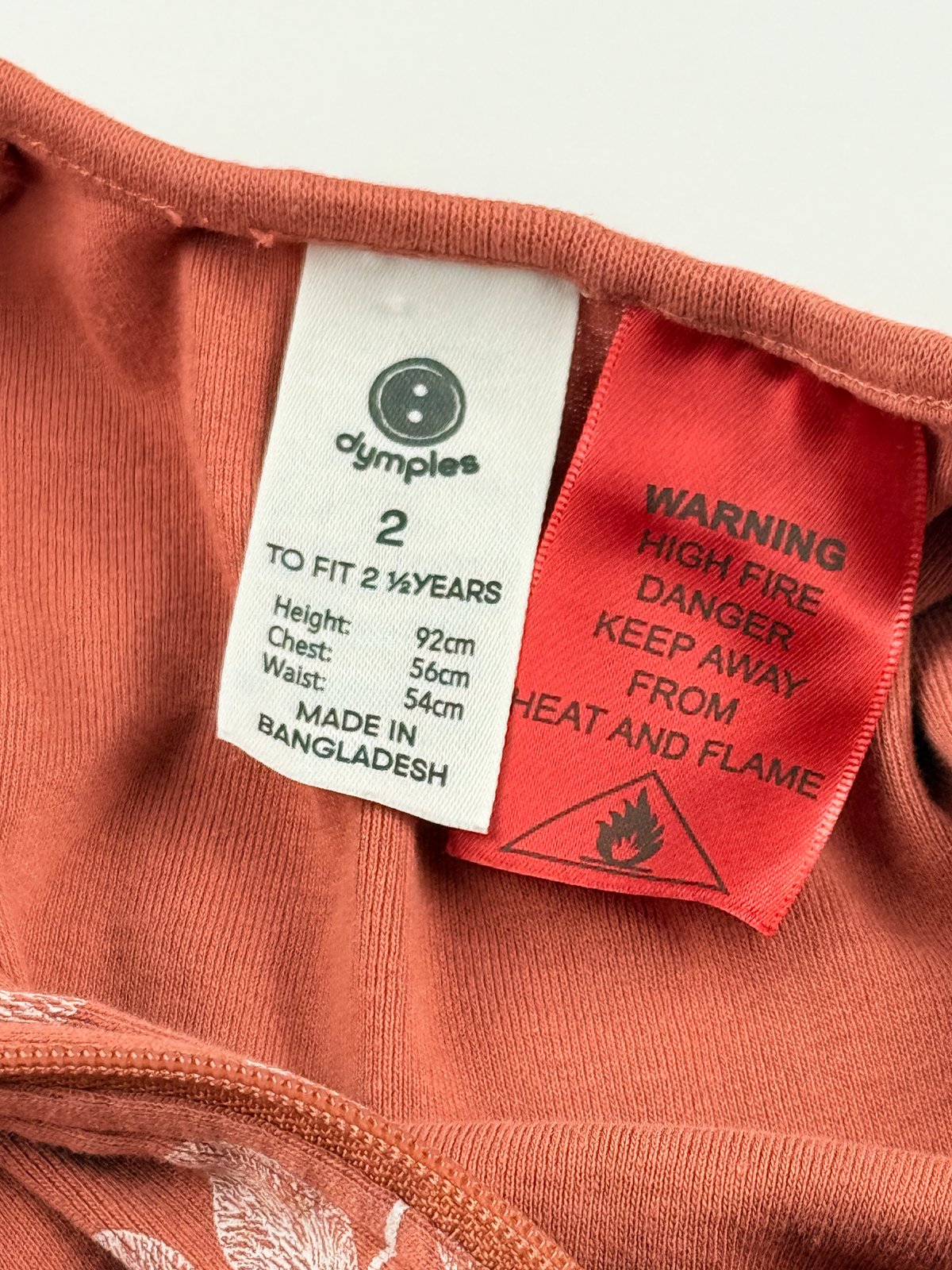 Dymples Rust Leaf Print Sleep Sack 2T