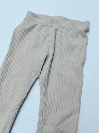 H&M Organic Cotton Ribbed Leggings 2T