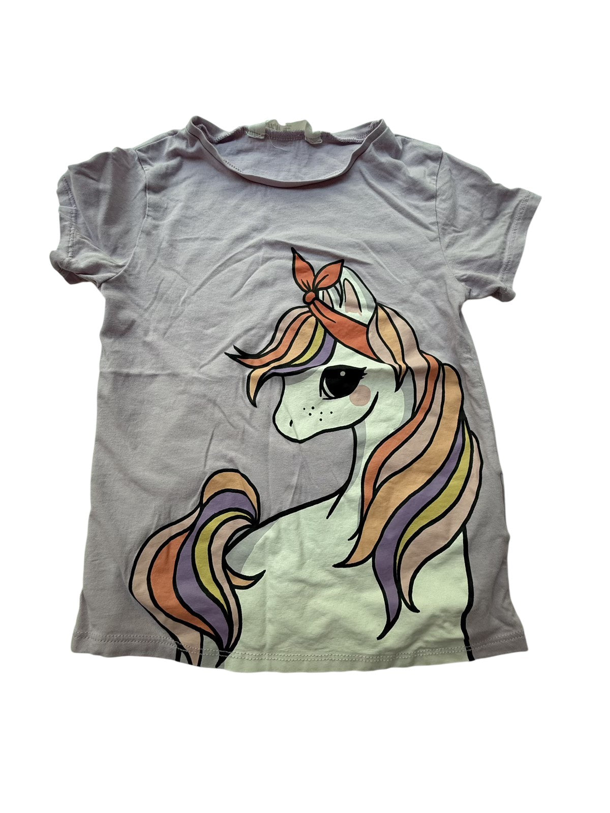 H&M Unicorn Graphic T-Shirt Size 6-7