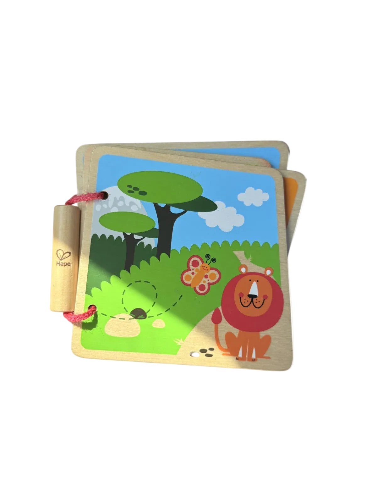 Hape Safari Animal Wooden Baby Book