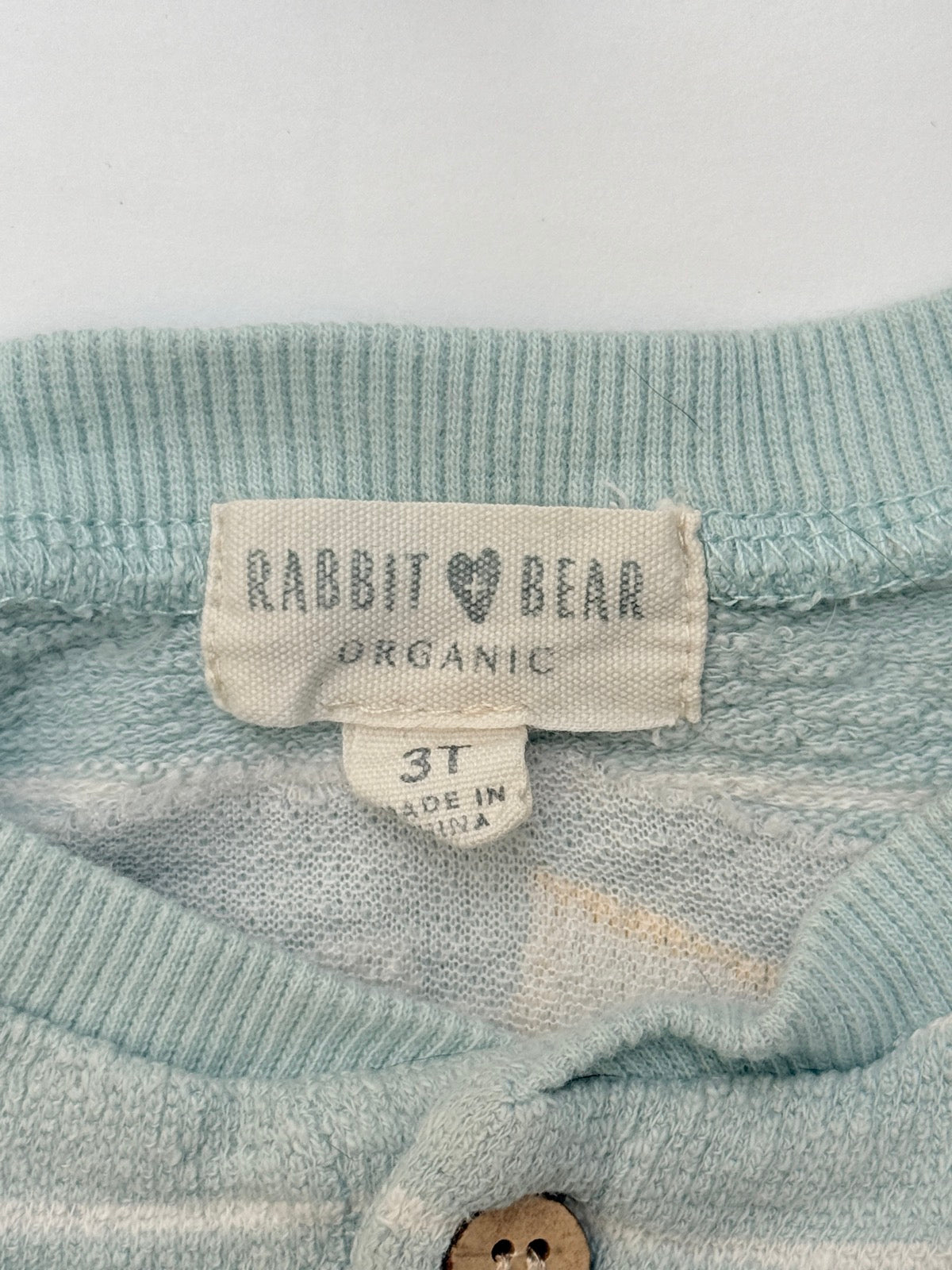 Rabbit + Bear Organic Striped Terry Set 3T