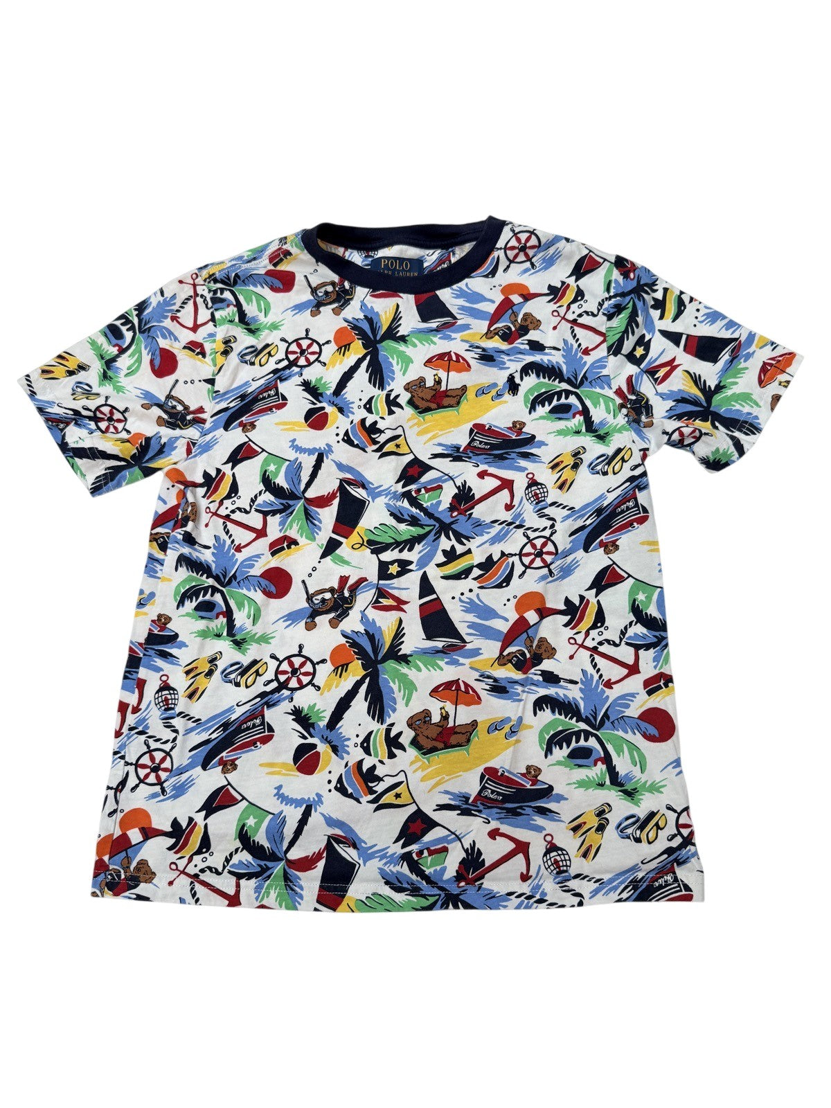 Polo Ralph Lauren Bear Beach Print T-Shirt 14-16