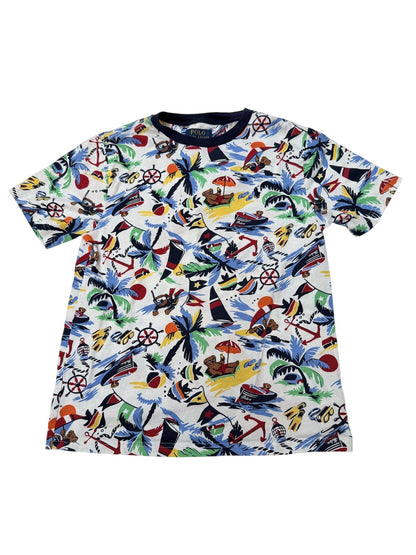 Polo Ralph Lauren Bear Beach Print T-Shirt 14-16