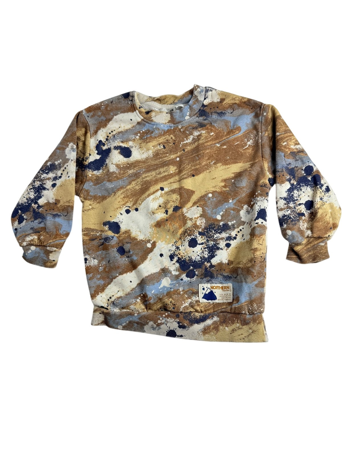 H&M Abstract Print Sweatshirt Size 2-4Y