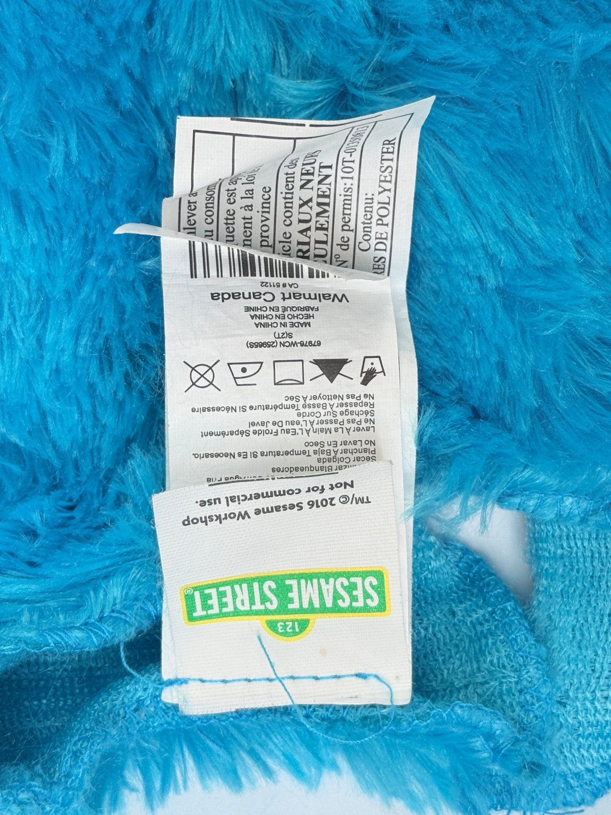 Sesame Street Cookie Monster Costume Set 2T