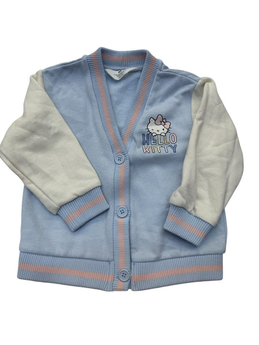 H&M Hello Kitty Blue Cardigan 2-4y