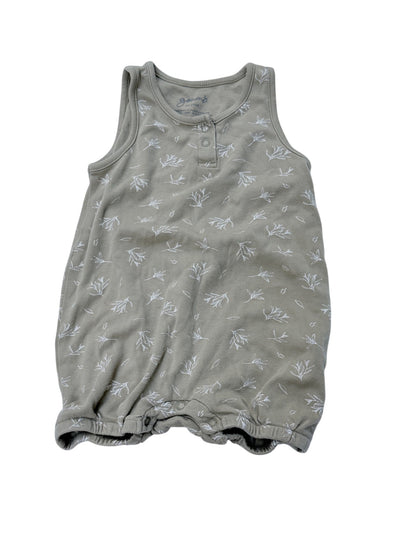 Goumi Sage Floral Romper 18-24M