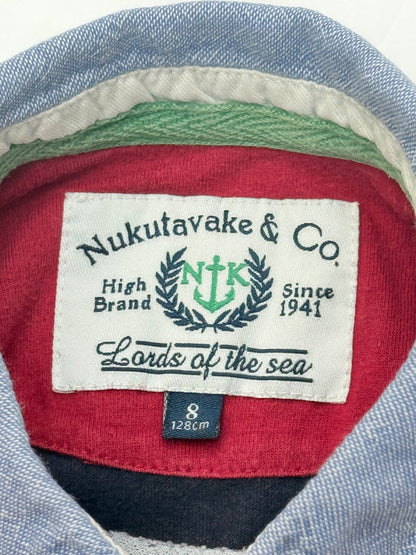 Nukutavake Striped Rugby Polo Shirt Size 8