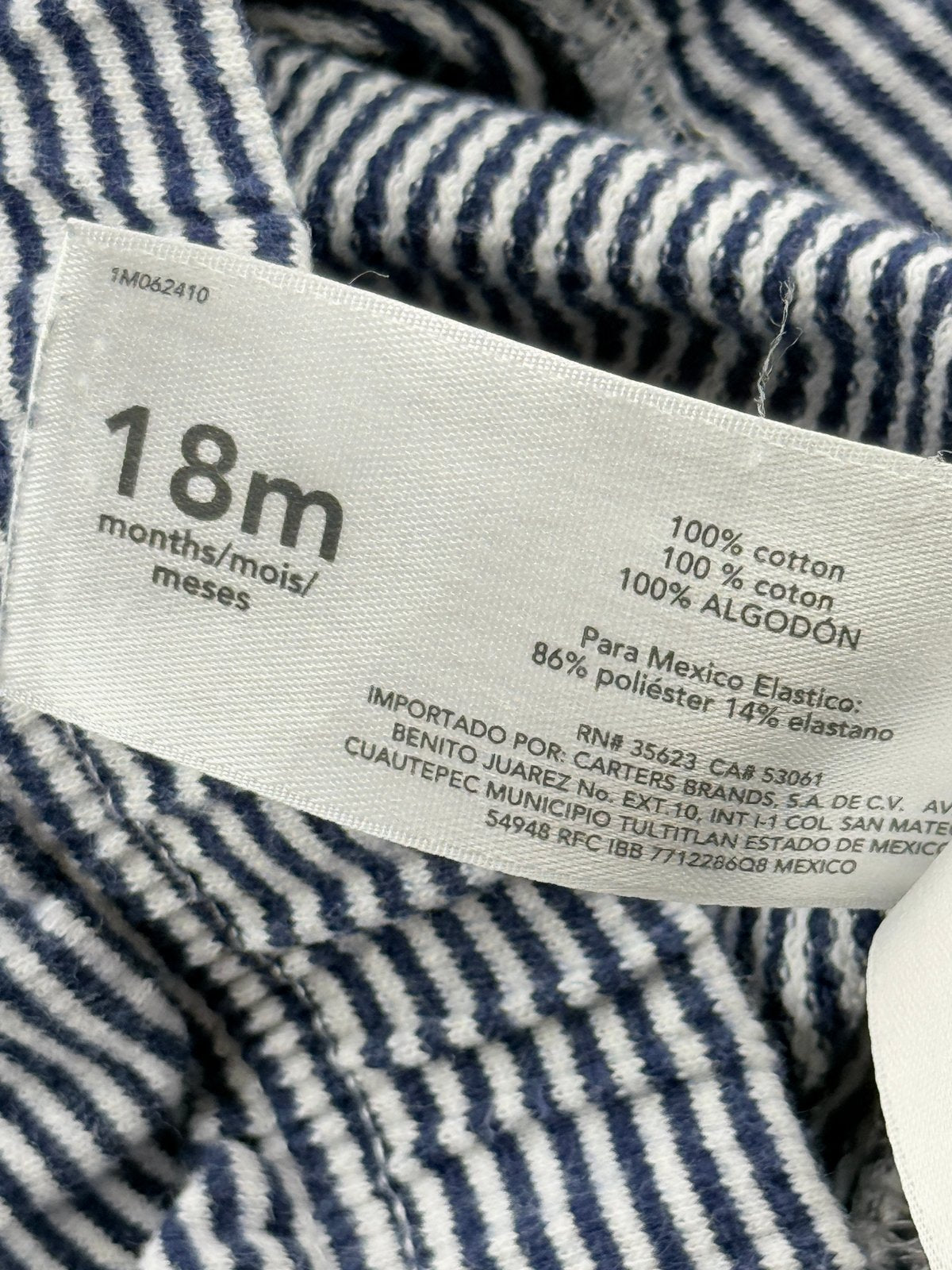 Carter's Navy Striped Joggers 18M