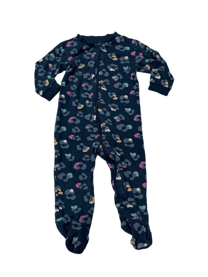 George Leopard Print Footed Sleeper 6-12M