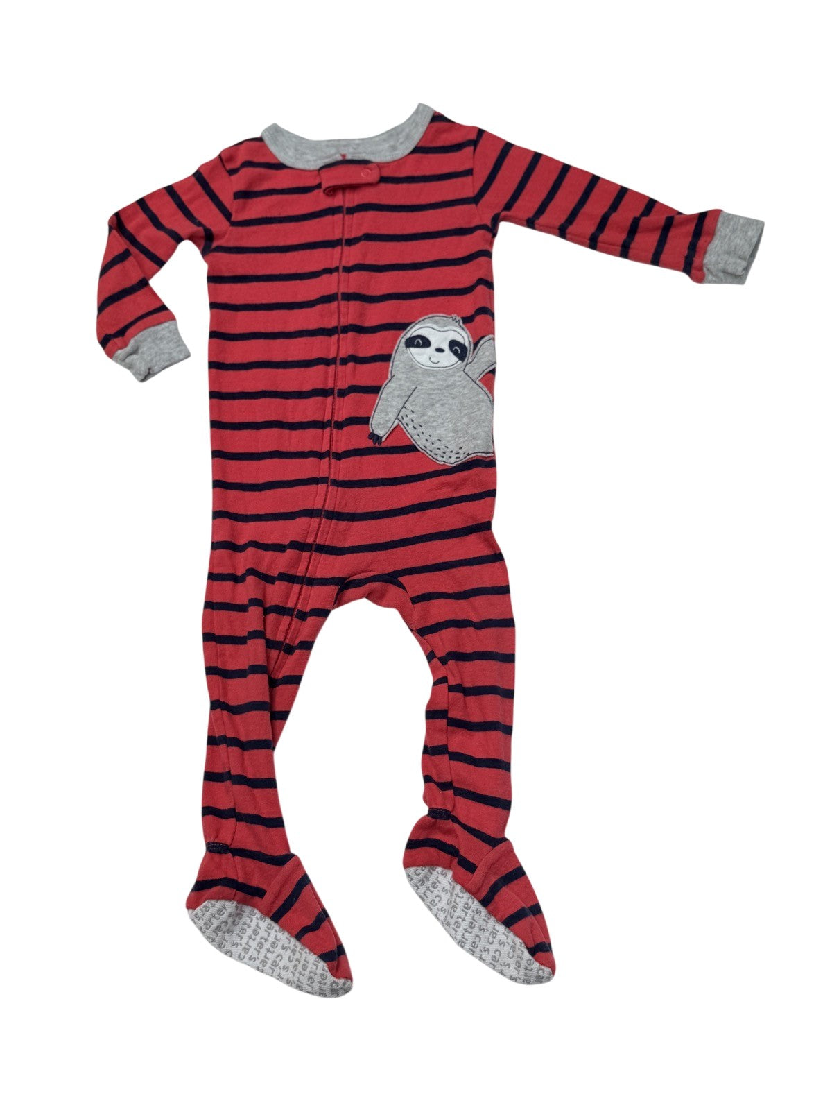 Carter's Sloth Striped Footed Sleeper 12M