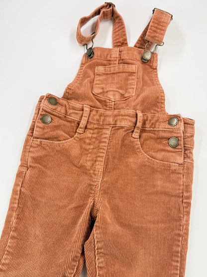 Jamie Kay Terracotta Corduroy Overalls