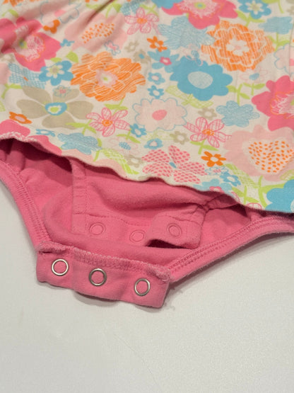 Carter's Floral Bodysuit Dress 12 Months