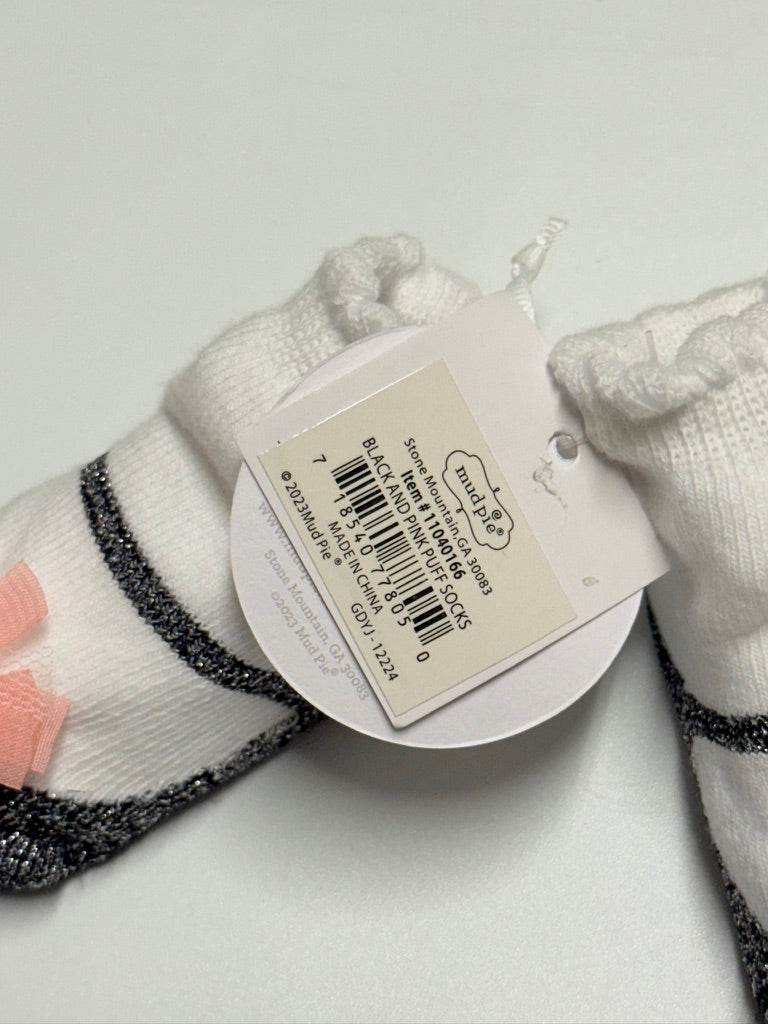 Mud Pie Flower Socks 0-12m