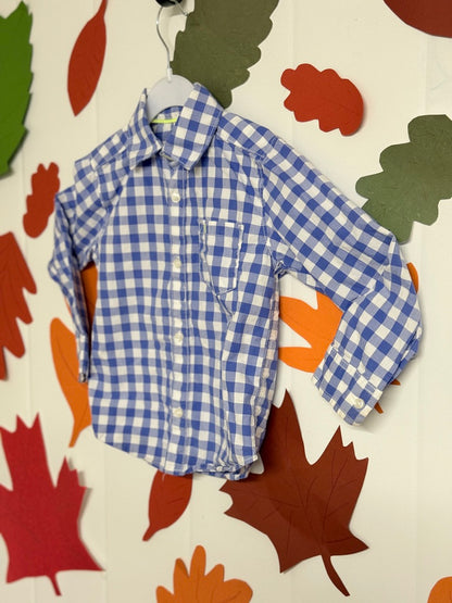 Chemise boutonnée à carreaux Carter's 4T