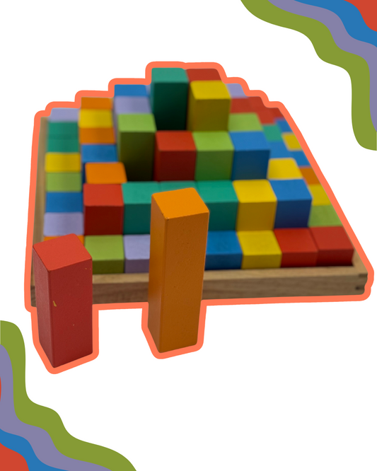 Building block pyramid Set