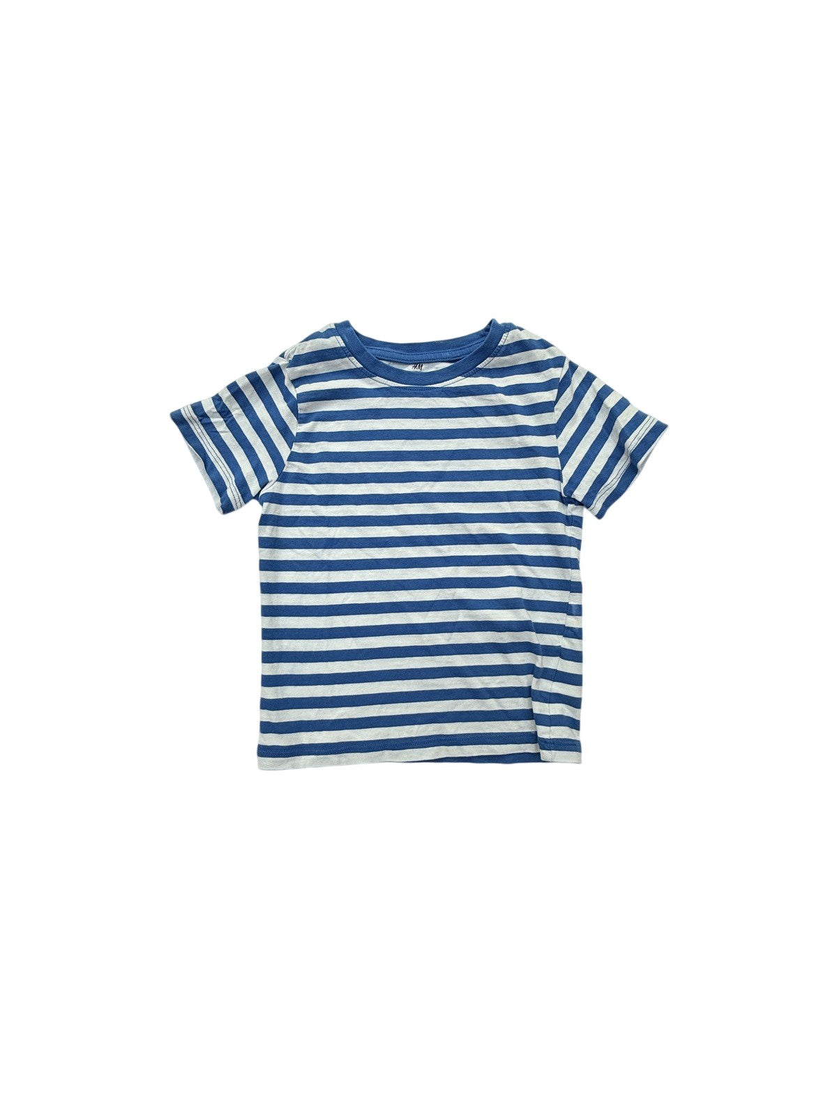 H&M Blue White Stripe T-Shirt Size 4-6