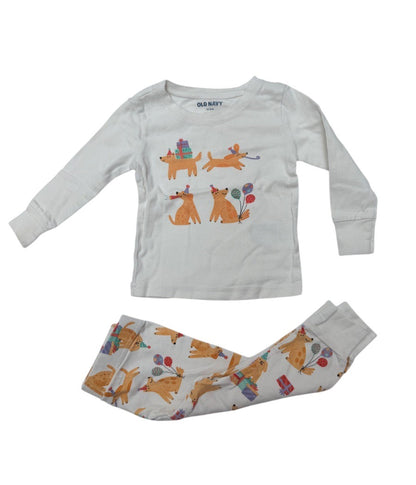 Old Navy Dog Print Pajama Set 12-18M