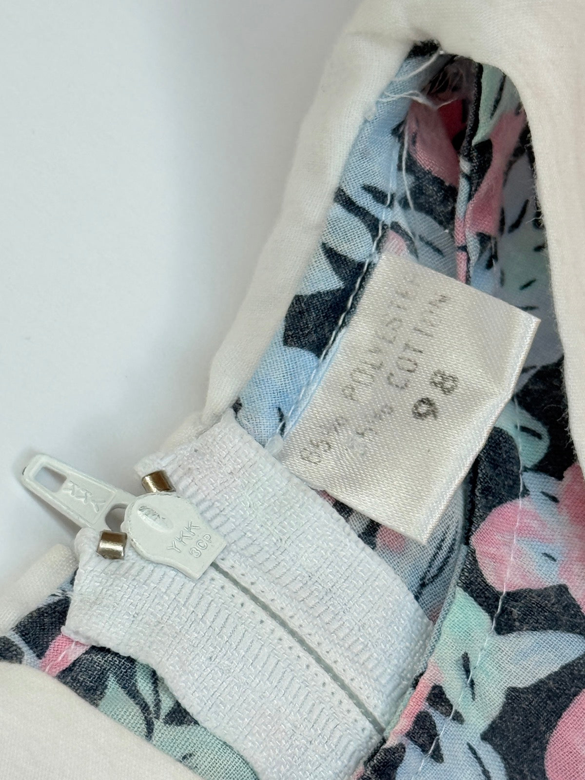 Vintage Floral Dark Navy Girls Dress Size 3T