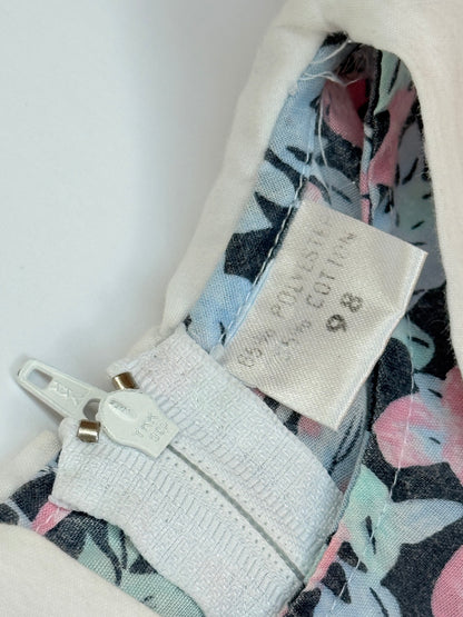 Vintage Floral Dark Navy Girls Dress Size 3T