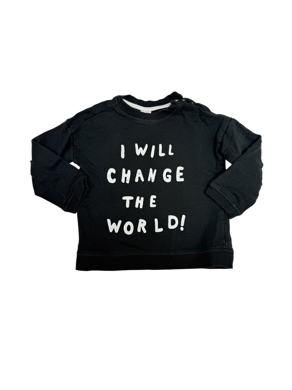H&M I Will Change The World Sweatshirt 2T