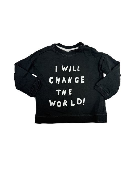 H&M I Will Change The World Sweatshirt 2T