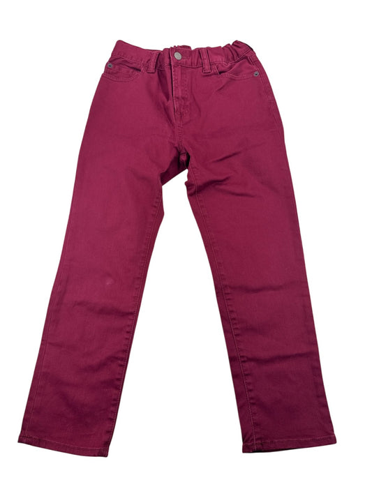 GapKids 1969 Burgundy Slim Jeans Size 7 Husky