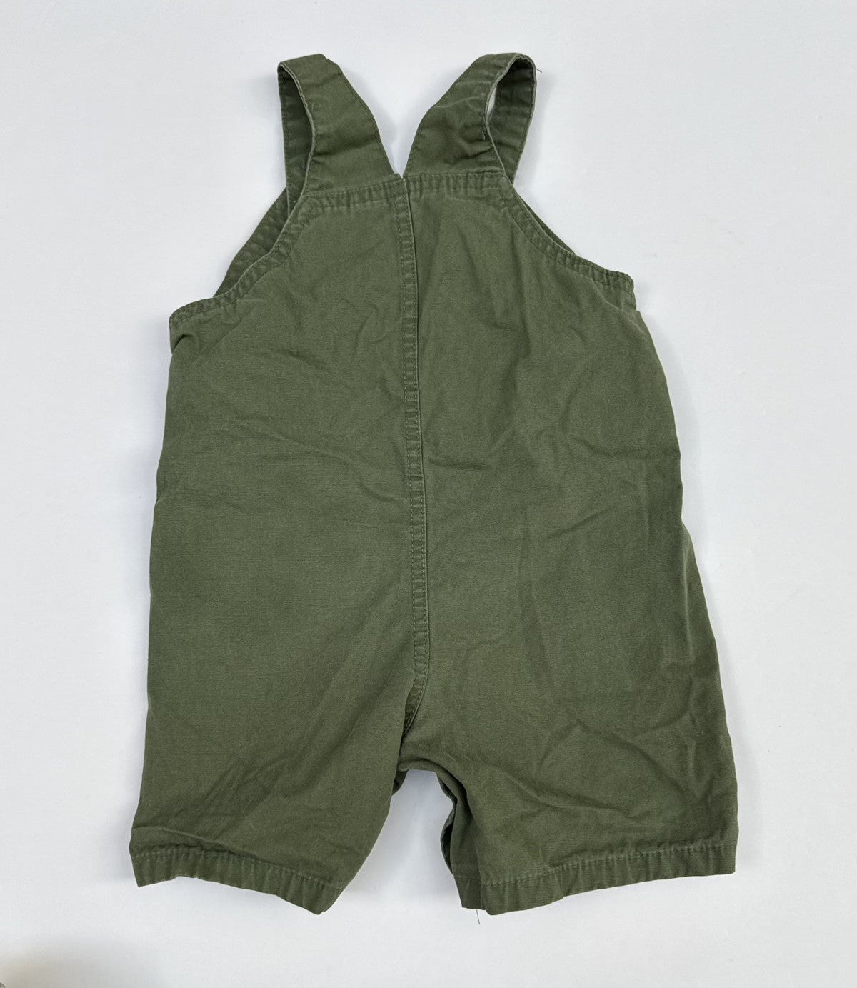 Carter's Green Leopard Shortall Overalls 18m