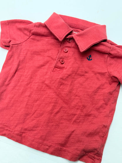 Carter's Red Anchor Polo Shirt 6M