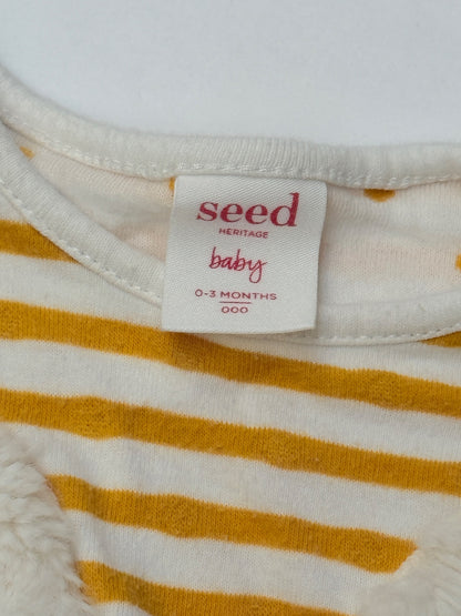 Seed Heritage Striped Bunny T-Shirt 0-3M