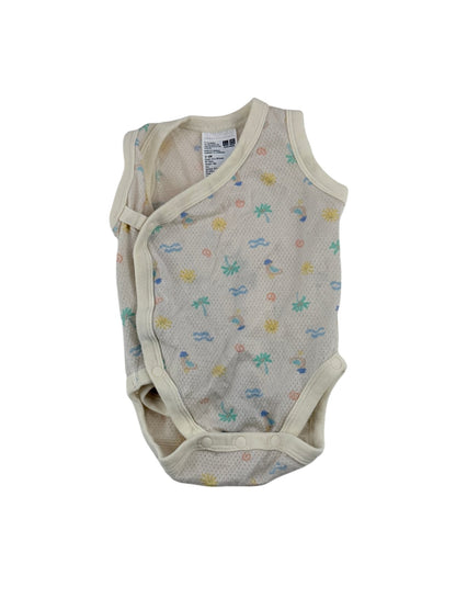 Uniqlo Baby Mesh Tropical Print Bodysuit 3-6M