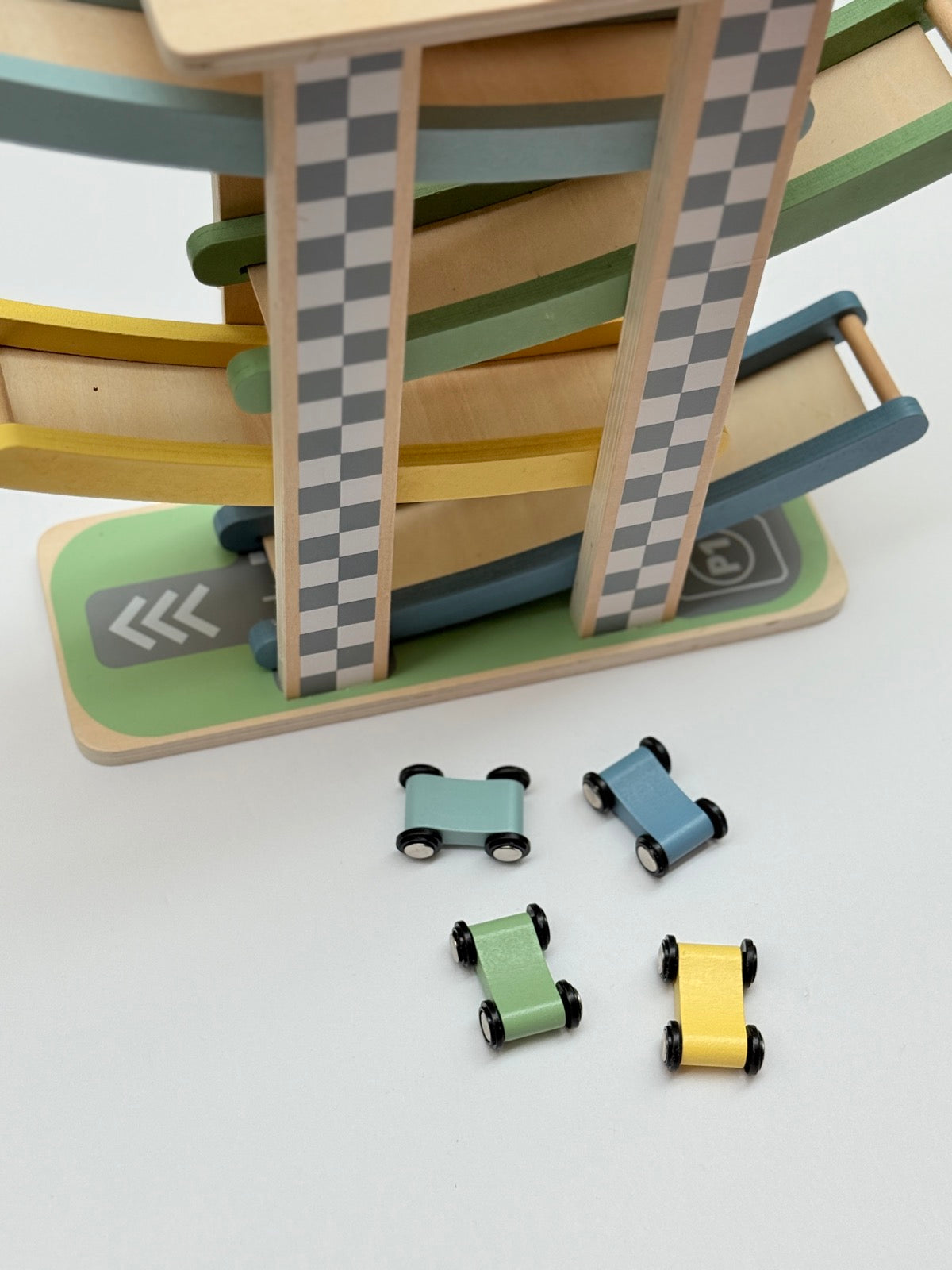 Wooden Car Ramp Racer Toy Set