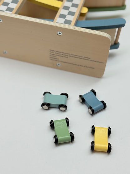 Wooden Car Ramp Racer Toy Set