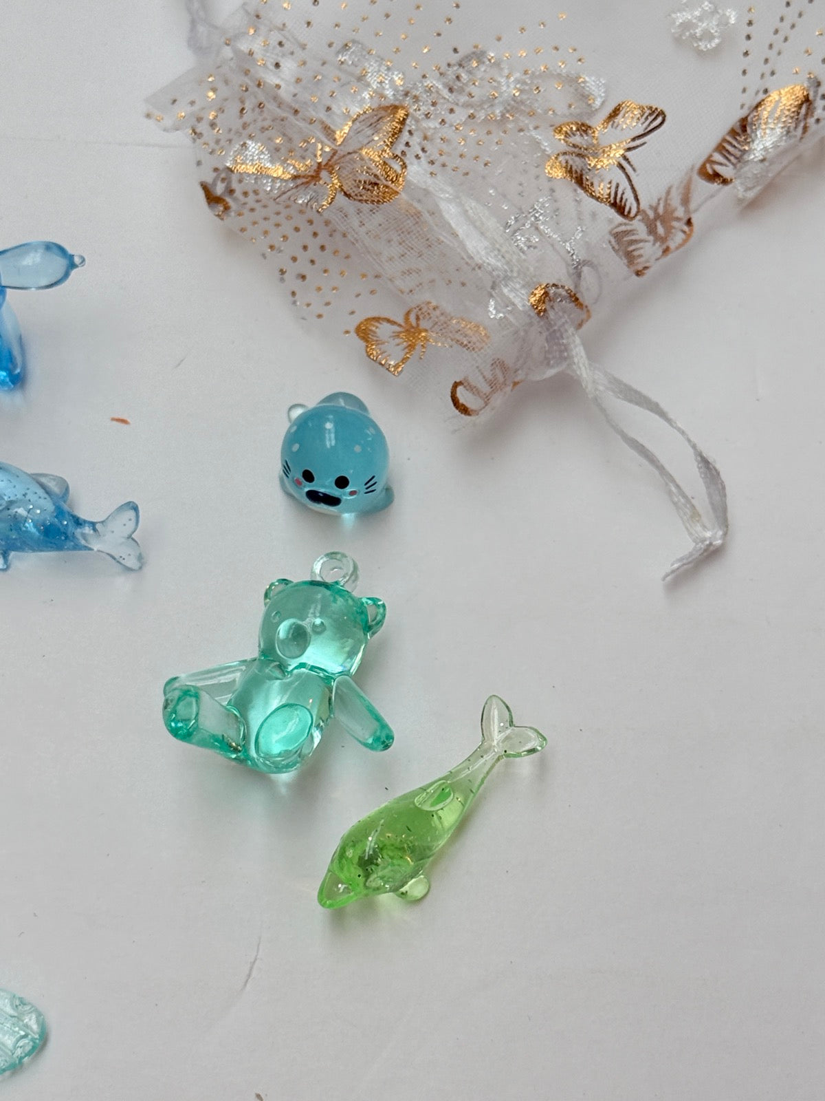 Mini Figurine Charms Set in Gift Bag