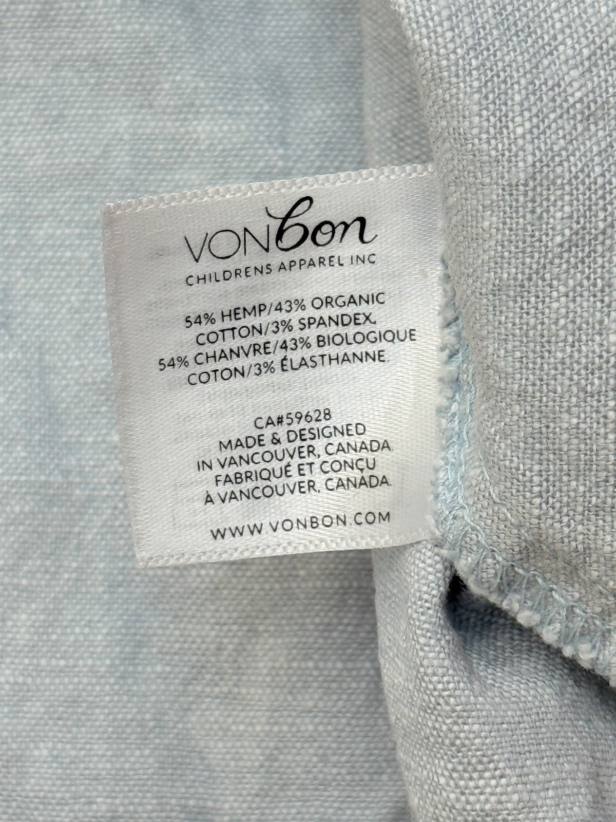 VONbon Light Blue Ruffle Tie-Strap Top 18-24M