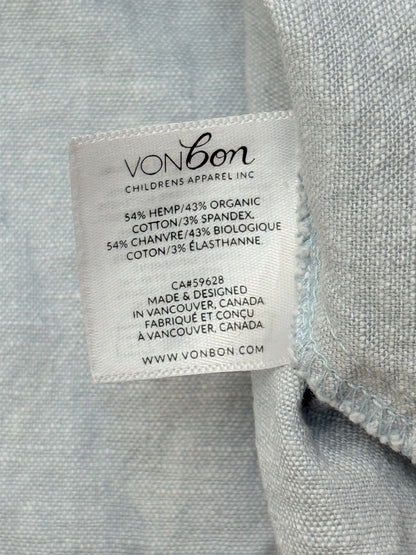 VONbon Light Blue Ruffle Tie-Strap Top 18-24M