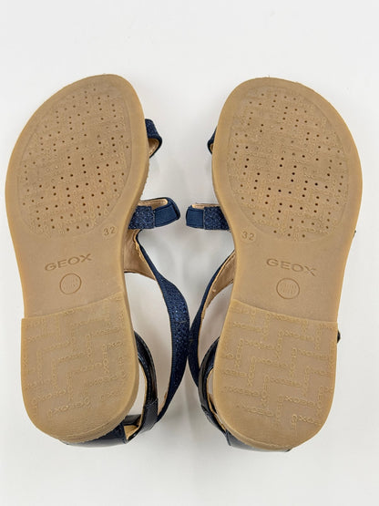 Geox Respira Navy Glitter Sandals EU 32