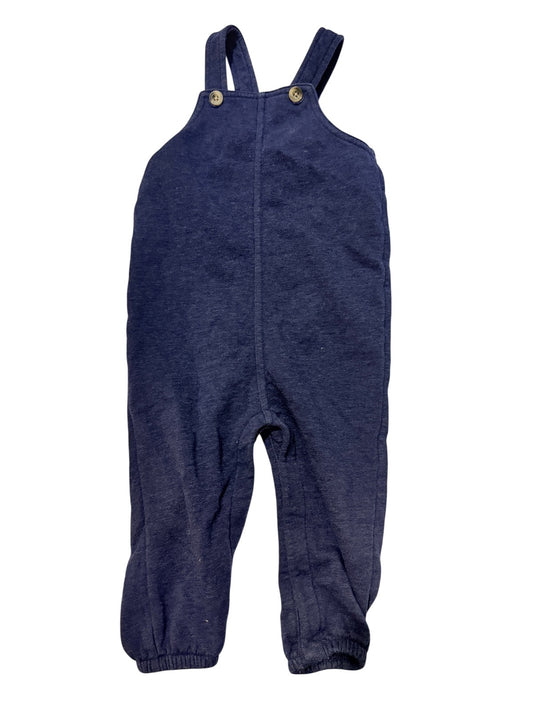 Old Navy Navy Fleece Overalls 18-24M