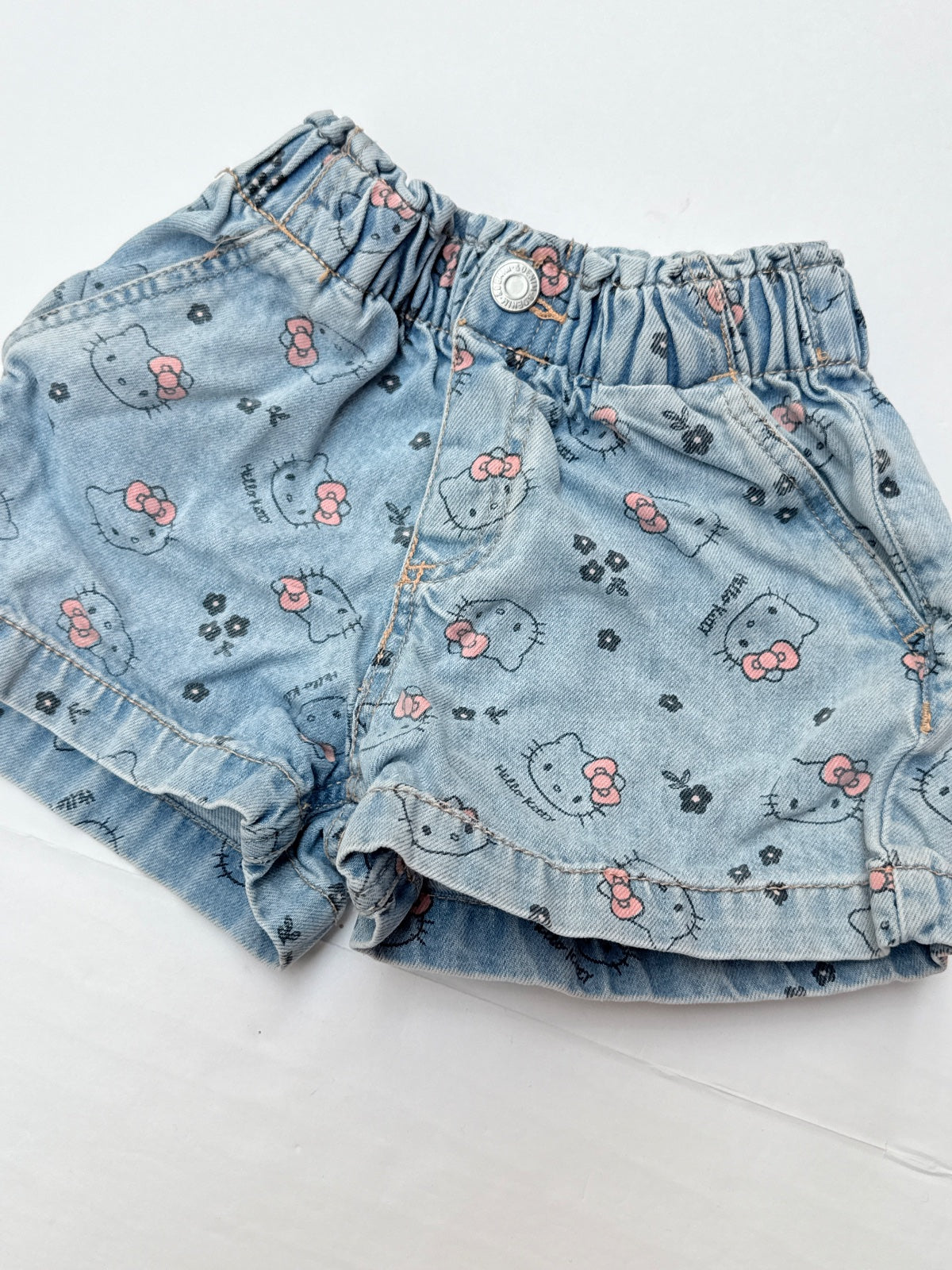 H&M Hello Kitty Denim Shorts Size 5-6Y